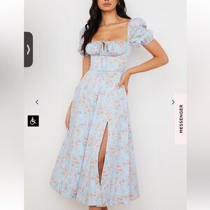 House of CB Tallulah Dress Blue Vintage Floral